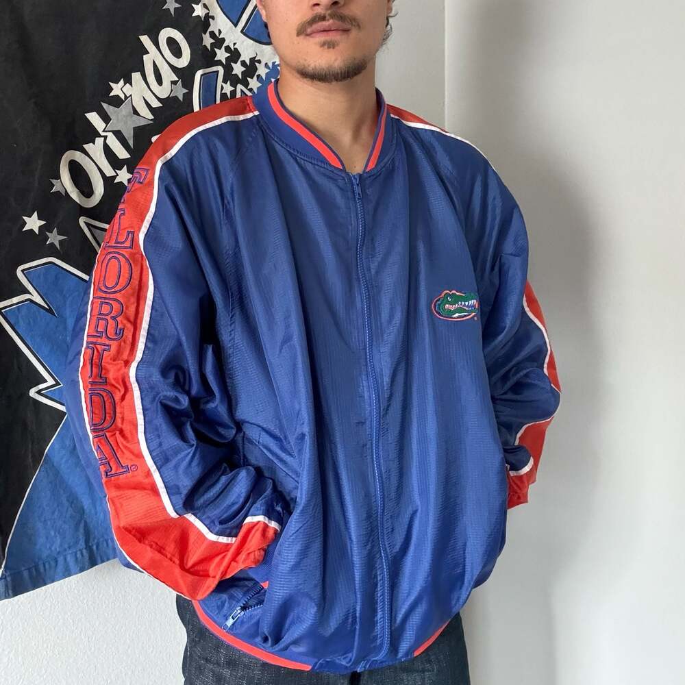 Vintage Florida Gators Windbreaker Jacket XXL Champs Sports Team Edition Blue Or